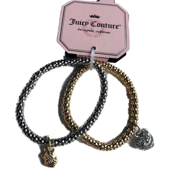 JUICY COUTURE Two-Tone Stretch Charm Bracelet Set - Picture 4 of 5